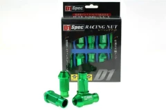 Wheel lug nuts D1Spec Replica Race M12x1,25 Green