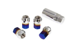 Covere Wheel Lug nut M12x1,5 Titanium Blue