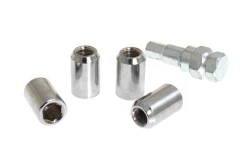 Wheel lug nut M12x1,25 L:32mm Silver