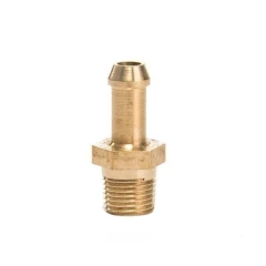 Nipple 1/8" to 6mm hose Brass