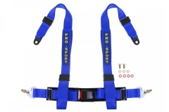 Racing seat belts 4p 3" Blue - Pro Sport