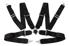 Racing seat belts 4p 3" Black - Quick