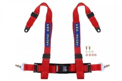 Racing seat belts 4p 3" Red - Pro Sport