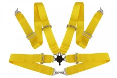 Racing seat belts 4p 3" Yellow - Quick