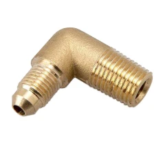 Adapter 1/4" NPT to AN4 90 degrees Brass