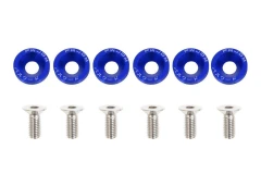 Decorative screws M8x1.25 15mm JDM Blue