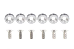 Decorative screws M8x1.25 15mm JDM Silver