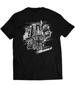 MTuning T-Shirt Black Engine RB25 M