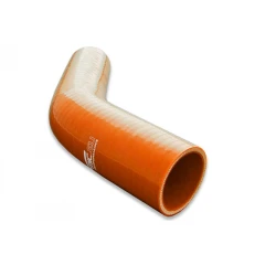 Silicone reducing elbow FMIC 45st 16 / 22mm Orange