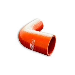 Silicone reducing elbow FMIC 90st 16 / 25mm Orange