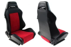 Racing seat R-LOOK PVC Black Red