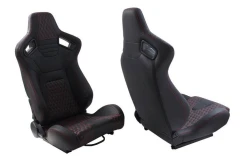 Racing seat Racer PVC Black