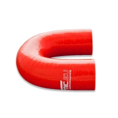 Silicone elbow FMIC 180 ° 35mm Red