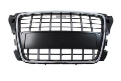 Grill Audi A3 8P S8-Style Chrome-Black 09-12 PDC