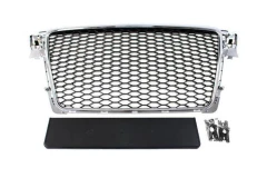 Grill Audi A4 B8 RS-Style Chrome-Black 08-12 PDC