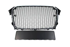 Grill Audi A4 B8 RS-Style Chrome-Black 12-15 PDC