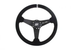 Steering wheel SLIDE 350mm offset:20mm Suede Silver