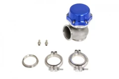 External WasteGate Replica Turbosmart 50mm 0.5 Bar V-Band Blue