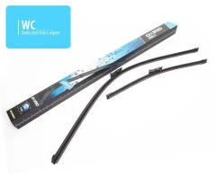 Front set dedicated silicon wiperblades Audi A1 Skoda Citigo Rapid