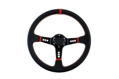 Steering wheel Pro 350mm offset:80mm Leather Black