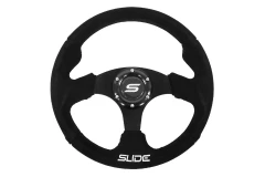 Steering wheel SLIDE 320mm offset:20mm Suede Black