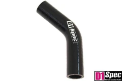 Silicone elbow D1Spec Black 45st 30mm XL