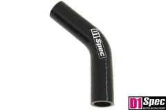 Silicone elbow D1Spec Black 45st 84mm XL