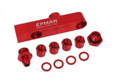 Fuel Pump Manifold 2in1 Red