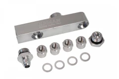 Fuel Pump Manifold 2in1 Silver