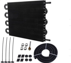 TurboWorks Power steering, transmision cooler 8-rows Black