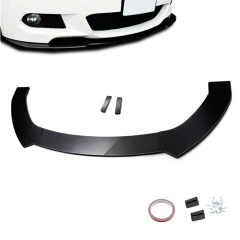 Universal Front Splitter Spoiler Body Kit Black V4