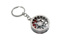 Keychain Rim 3SDM with caliper Silver