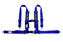 Racing seat belts Slide 4p 2" Blue Approval E4