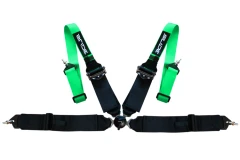 Racing seat belts Slide Quick 4p 3" Green-Black