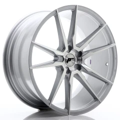 JR Wheels JR21 21x10 ET15-48 5H BLANK Silver Machined Face