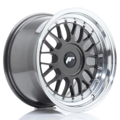 JR Wheels JR23 16x9 ET20-35 BLANK Hyper Gray w/Machined Lip