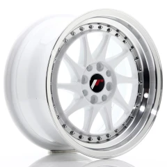 JR Wheels JR26 16x8 ET25 4x100/108 White w/Machined Lip