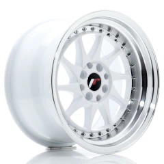 JR Wheels JR26 16x9 ET20 4x100/108 White w/Machined Lip