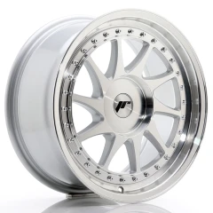 JR Wheels JR26 17x8 ET20-35 BLANK Silver Machined Face