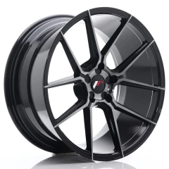 JR Wheels JR30 20x10 ET20-40 5H BLANK Black Brushed w/Tinted Face