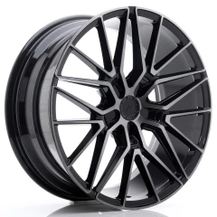 JR Wheels JR38 20x8,5 ET20-45 5H BLANK Black Brushed w/Tinted Face