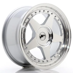 JR Wheels JR6 17x8 ET35 BLANK Silver Machined Face