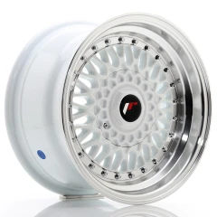 JR Wheels JR9 15x8 ET20 4x100/108 White w/Machined Lip