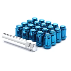 FORGED STEEL JAPAN RACING NUTS JN2 12X1,25 BLUE