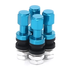 SET OF ALUMINUM AIR VALVES JR V2 - BLUE