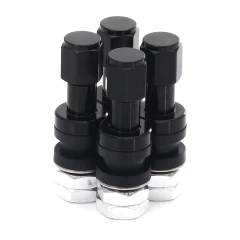 SET OF ALUMINUM AIR VALVES JR V2 - BLACK