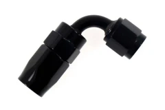 Swivel fitting 90deg AN4 Black