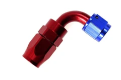 Reusable swivel hose end 90deg AN6