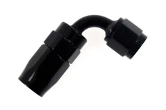 Swivel fitting 90deg AN6 Black