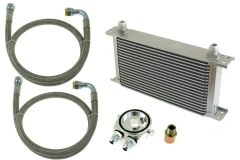 TurboWorks Oil Cooler Kit 25-rows 260x195x50 AN8 Silver